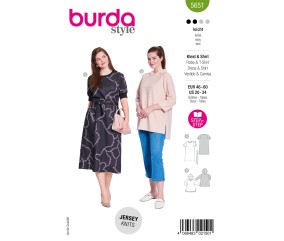 Patron Burda 5651 - Robe et...
