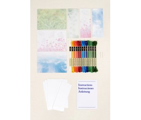Kit cartes à broder - Nature- DMC