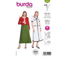 Patron Burda 5652 - Robe et cardigan