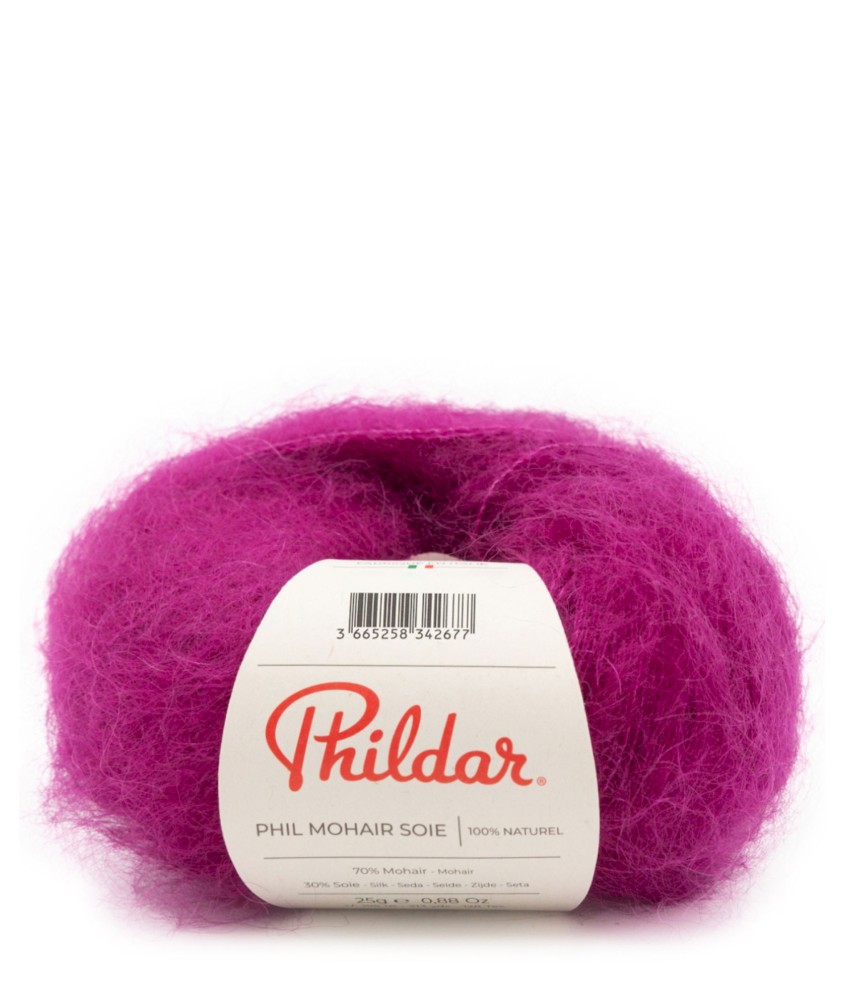 Fil exceptionnel à tricoter PHIL MOHAIR SOIE - Phildar