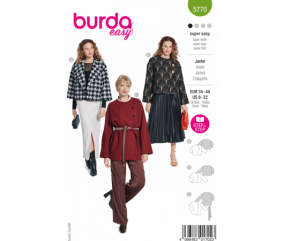 Patron Burda 5770 - Veste femme du 34 au 48