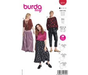 Patron Burda 5771 - Blouse femme du 34 au 48