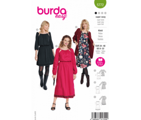 Patron Burda 5772 - Robe femme du 34 au 48