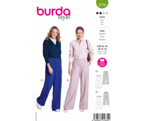 Patron Burda 5778 - Pantalon femme du 34 au 48