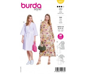 Patron Burda Style n°5637 – Robe Femme Tailles 34-44