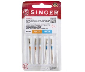 Aiguilles SINGER 2044 Broderie Assortiment 80/90 x5