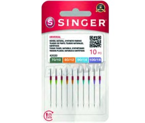 Aiguilles SINGER 2020 Universal Assortiment 70-100 x10