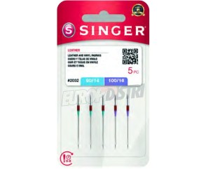 Aiguilles SINGER 2032 Cuir Assortiment 90/100 x5