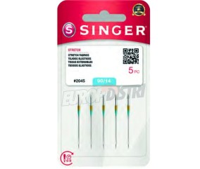 Aiguilles SINGER 2045 Stretch n°90 x5