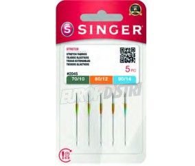 Aiguilles SINGER 2045 Stretch Assortiment 70/80/90 x5