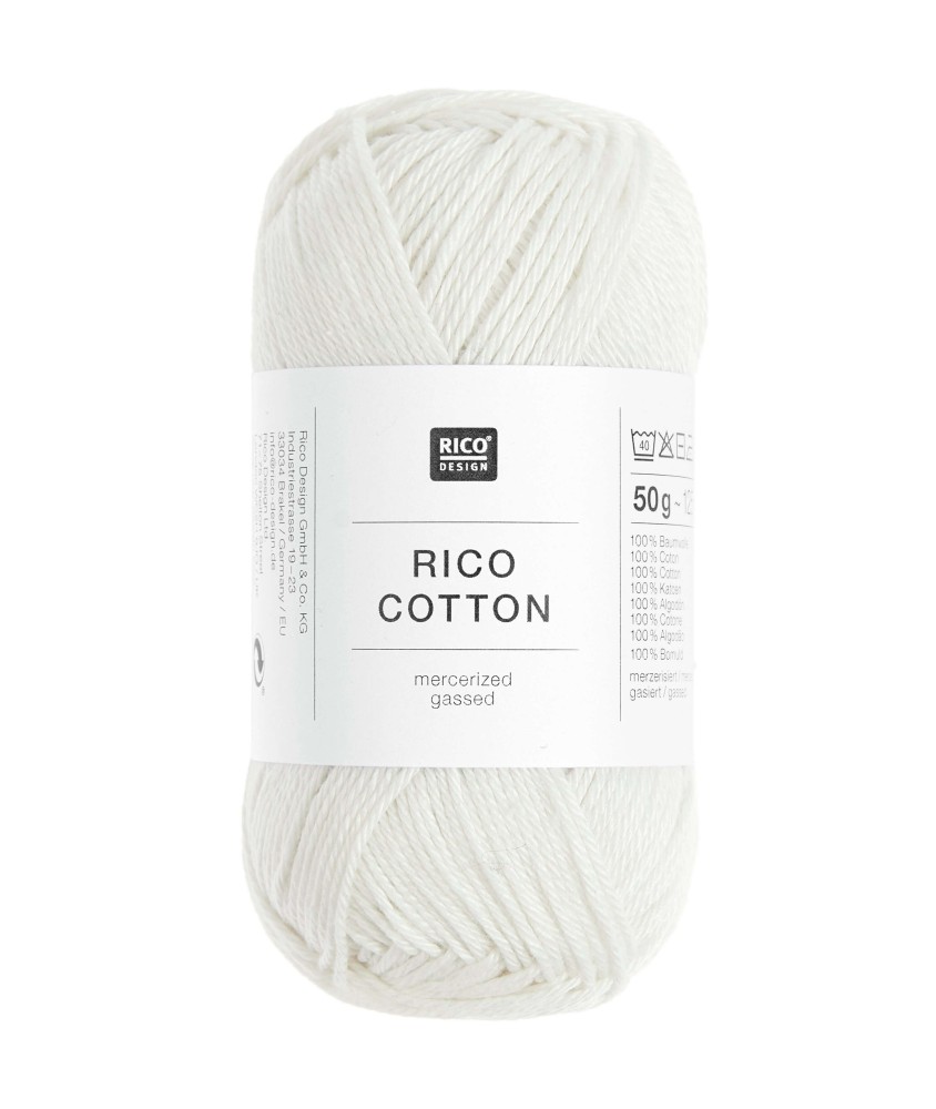 Coton à tricoter ou à crocheter Rico Cotton - Rico Design