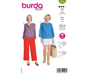 Patron Burda Style n°5655 – Chemisier Femme Tailles 36-48