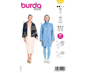 Patron Burda Style n°5656 – Parka et Blouson Femme Tailles 36-48