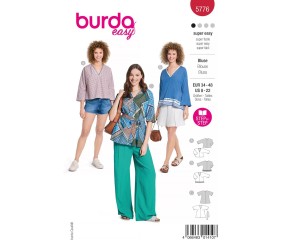 Patron Burda Easy n°5776 – Chemisier Femme Tailles 34-48
