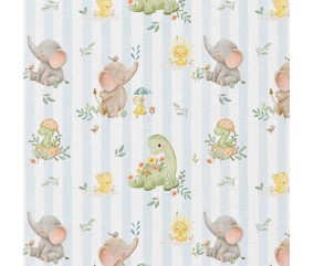 Tissu coton enfant éléphant...