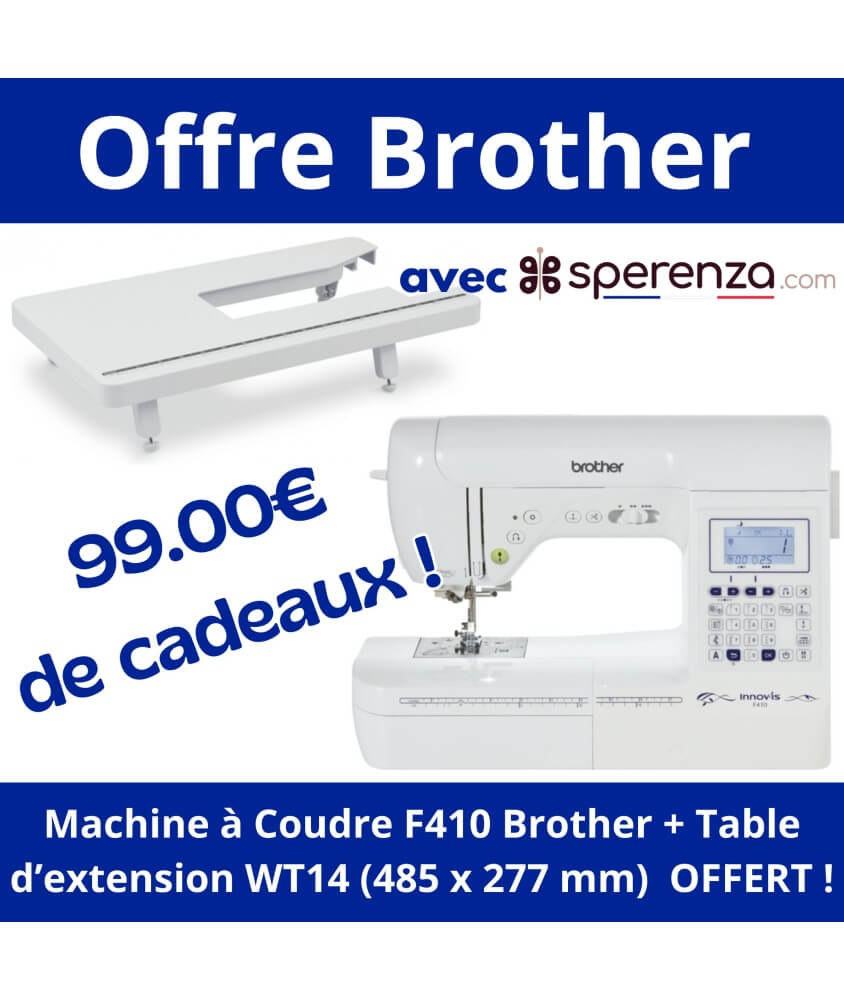 Machine à coudre Innov-is F410 - Brother - Garantie 3 ans sperenza offre promotion solde affaire pas cher prix