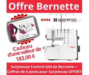 Surjeteuse Funlock B44 - Garantie 5 ans - Bernette promo cadeau offert solde promotion sperenza