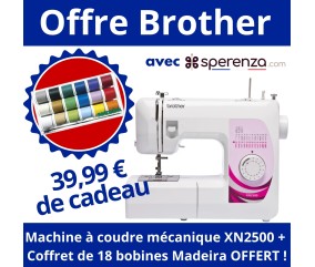 Machine à coudre XN2500 - Garantie 3 ans - Brother SPERENZA offre promotion cadeau super amateur débutant idée