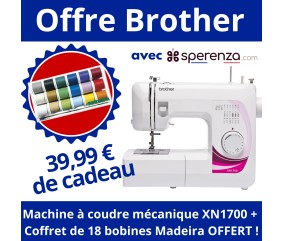 Machine à coudre XN1700 - Brother - Garantie 3 ans PROMOTION SPERENZA OFFRE CADEAU solde prix cassé
