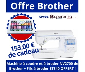Innov-is NV2700 - Brother - Garantie 3 ans sperenza machine à coudre brodeuse à broder cadeau offre promotion