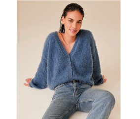 E-MODELE FEMME - LE GILET GLADYS FAIENCE - PHILDAR