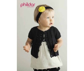 E-MODELE BEBE - GILET UNI COTON LAYETTE - PHILDAR