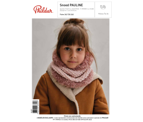 E-Modèle Snood PAULINE à tricoter - Enfant