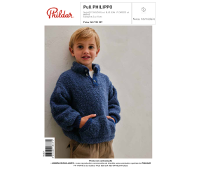 E-Modèle Pull PHILIPPO à tricoter - Enfant