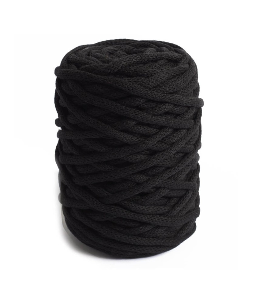 Coton recyclé macramé ECO VITA 12 (250gr) ! - Dmc - certifié Oeko-Tex - 02 Noir