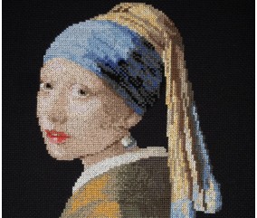 Kit point de croix DMC La Jeune Fille à la Perle (Vermeer) — Grand Format