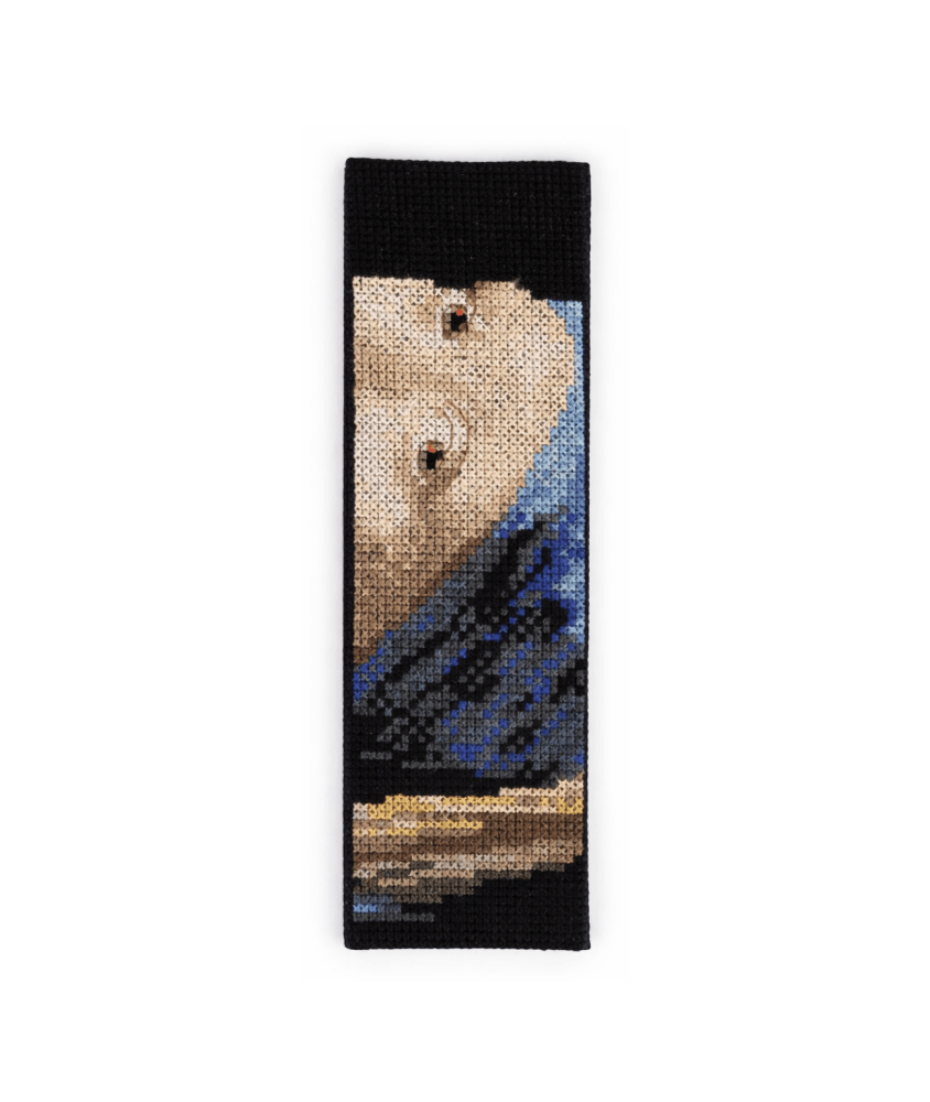 Kit Marque-page Point de Croix DMC La Jeune Fille à la Perle (Vermeer)