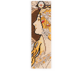 Kit Marque-page Point de Croix DMC Le Zodiaque (Mucha)