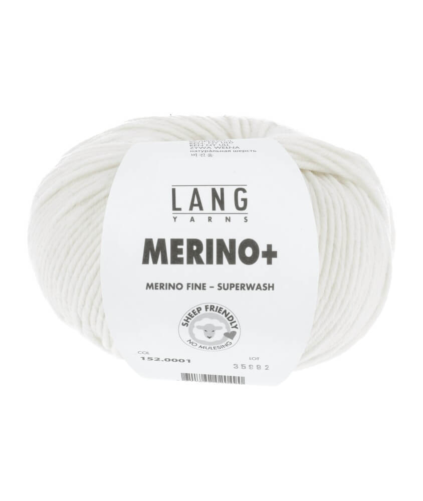 Pelote de Laine à tricoter MERINO + (PLUS) - Lang Yarns