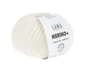 Pelote de Laine à tricoter MERINO + (PLUS) - Lang Yarns