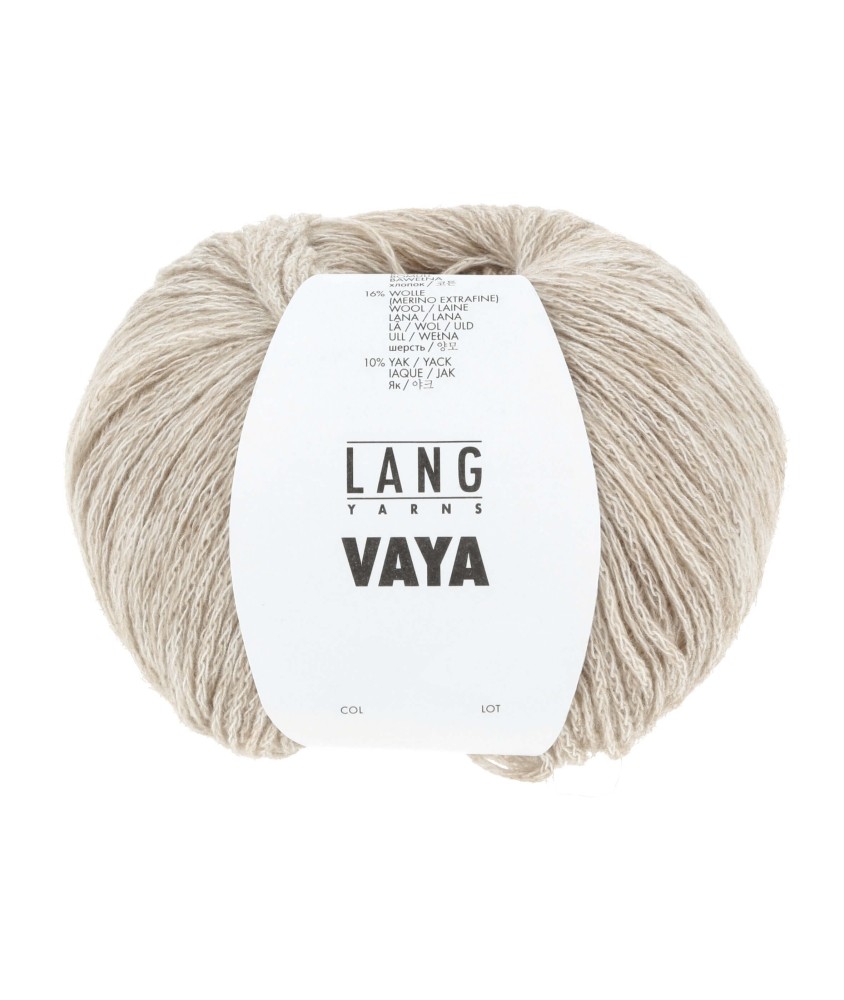 Pelote Exceptionnelle à tricoter Vaya - Lang Yarns - 0094 Ecru