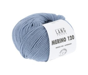 Pelote de laine à tricoter MERINO 120 - Lang Yarns