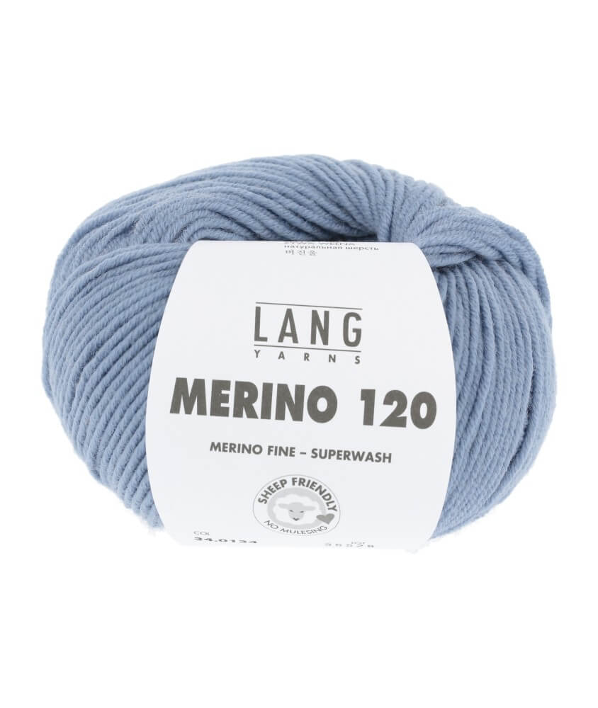 Pelote de laine à tricoter MERINO 120 - Lang Yarns