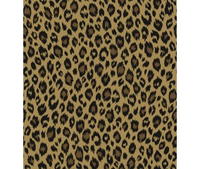 Tissu coton fauve savane