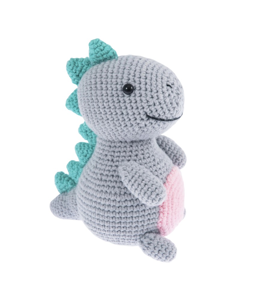 Kit crochet amigurumi Dinosaure - 13 x 8 x 17 cm - Trimits
