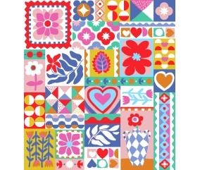 Tissu coton moderne...