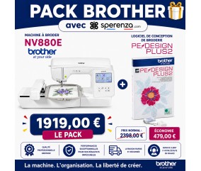 Pack promotion offre spécial brodeuse brother sperenza nv880e logiciel
