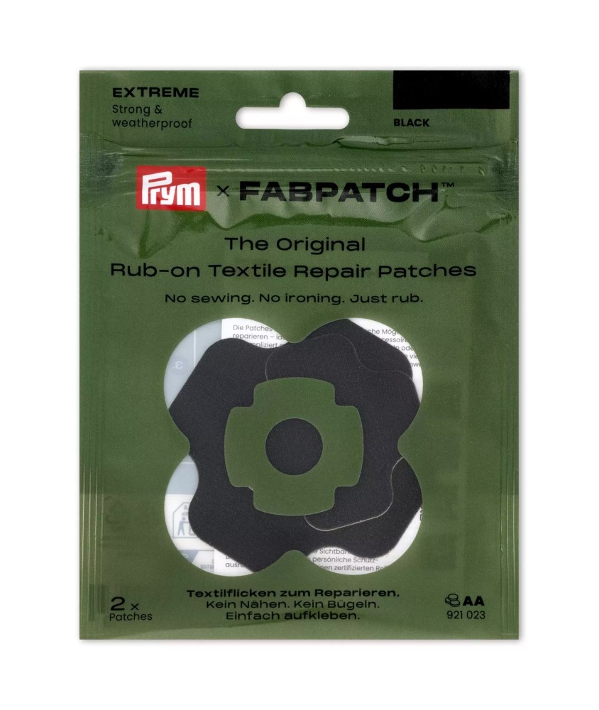 Lot de 2 patch FabPatch Rub-on Patch EXTREME – Patch Autocollant Outdoor - Prym