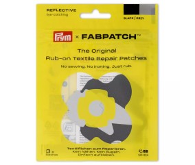 Lot de 3 patch FabPatch Rub-on Patch REFLECTIVE - Patch Reflechissant - Prym