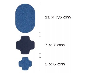 Lot de 3 patchs FabPatch STRETCH DESIGN Rub-on Patch – Prym