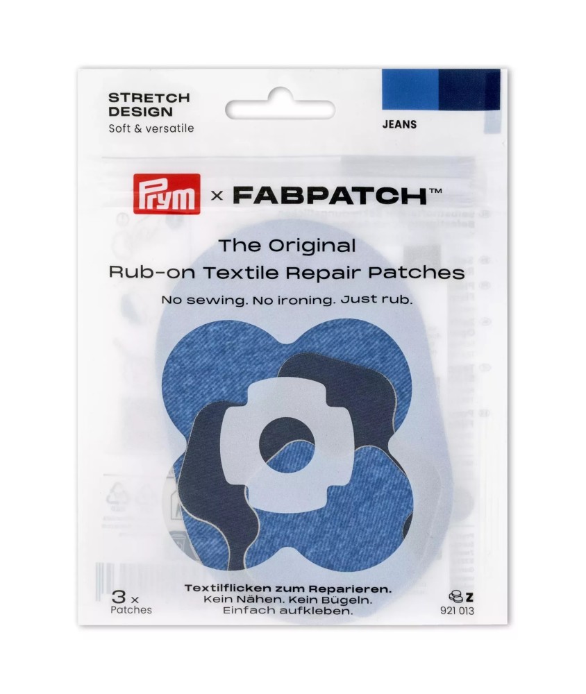Lot de 3 patchs FabPatch STRETCH DESIGN Rub-on Patch – Prym