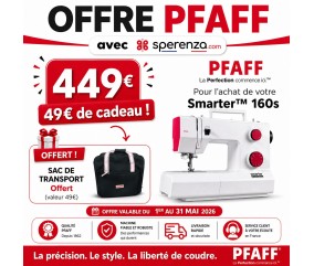 PFAFF Smarter 160S sac cadeau sperenza promotion offre exclusive exceptionnelle