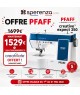 Machine à coudre et à broder électronique PFAFF Creative Expect 350 – Couture & Broderie connectées – Garantie 5 ans