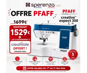 PFAFF Creative Expect 350 offre cadeau promotion solde sperenza Promo réduction, remise