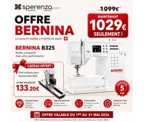 Machine à coudre Bernina B325 New OFFRE PROMOTION SOLDES pas cher cadeau pieds #3A offert