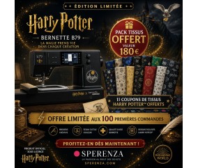 Machine à coudre et à broder bernette B79 Harry Potter Bernette  sperenza enfant offre coupon tissus licence cadeau promo